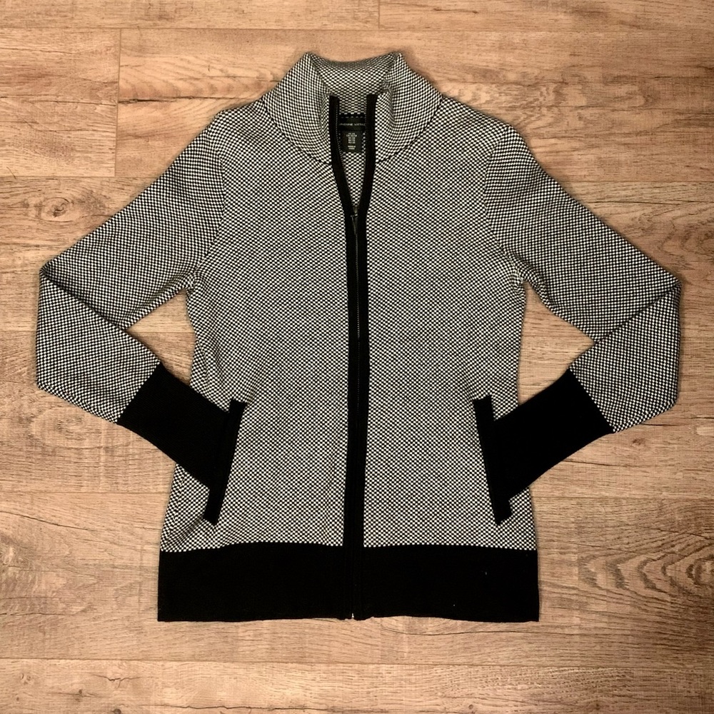 NWOT Adrienne Vittadini Full Zip Sweater Size XS
